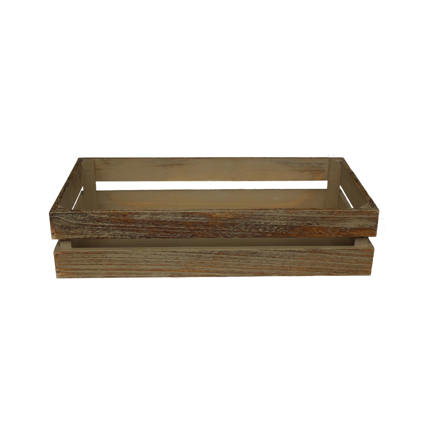 Small Oak Effect Packing Crate