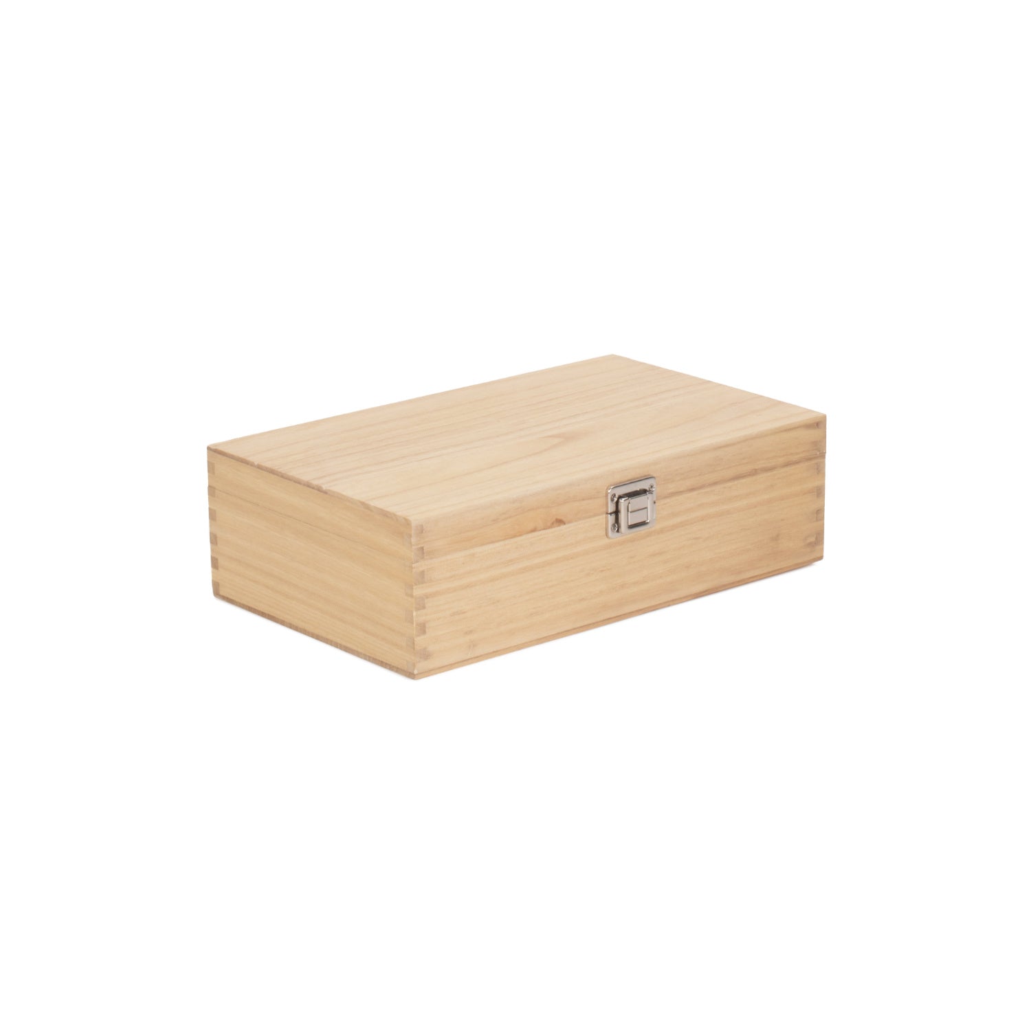 Two Bottle Clear Varnish Wooden Box