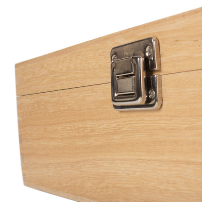 Three Bottle Clear Varnish Wooden Box