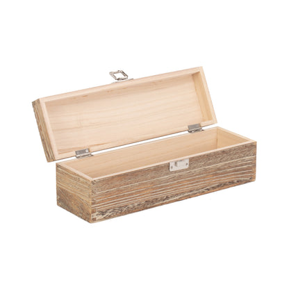 Single Bottle Oak Effect Wooden Box