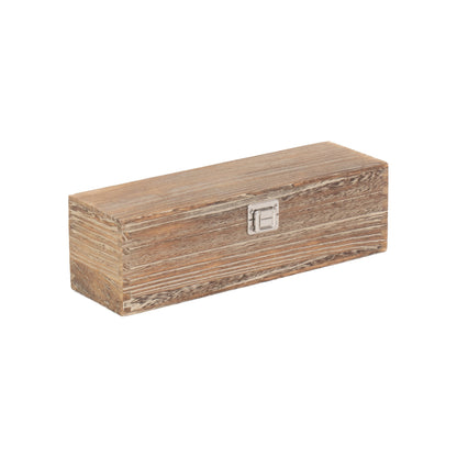 Single Bottle Oak Effect Wooden Box