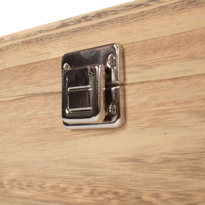 Two Bottle Oak Effect Wooden Box