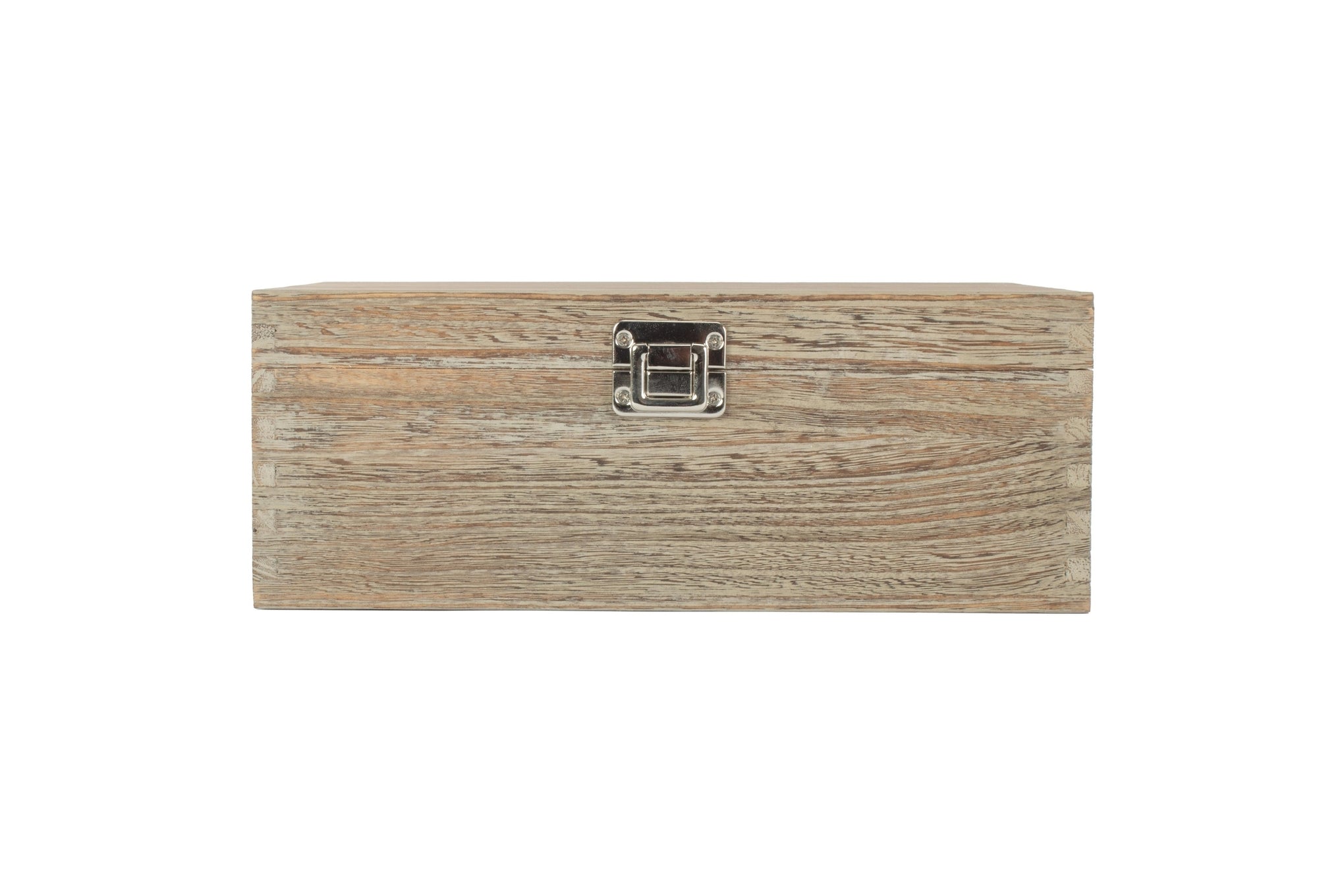 12 Inch Oak Effect Wooden Keepsake Box