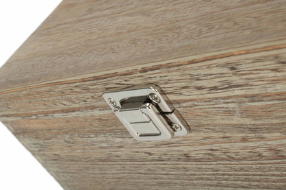 12 Inch Oak Effect Wooden Keepsake Box