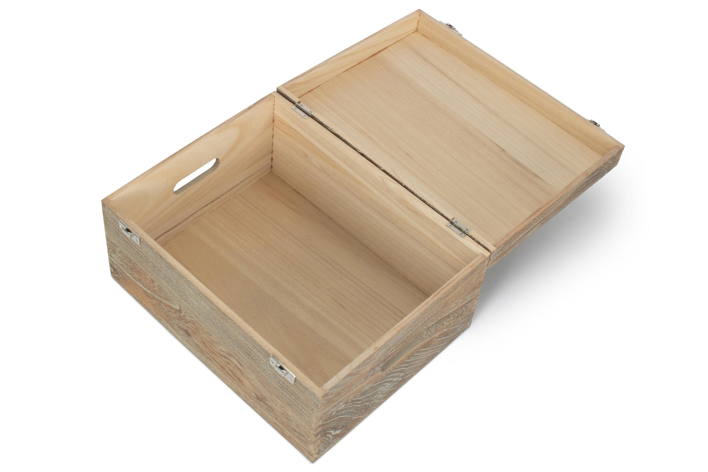 16 Inch Oak Effect Wooden Keepsake Box