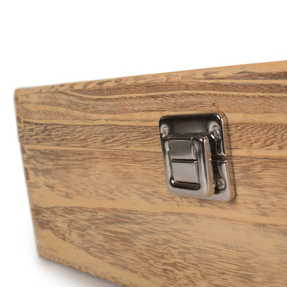 Three Bottle Oak Effect Wooden Box