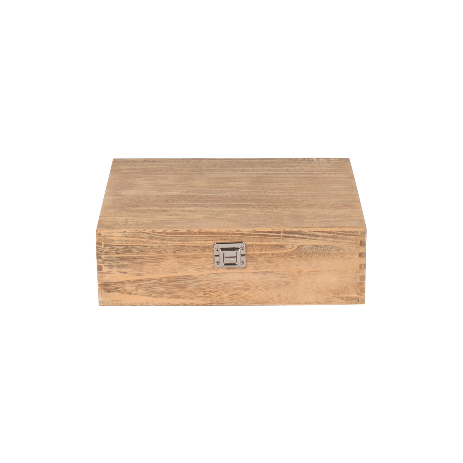 Three Bottle Oak Effect Wooden Box