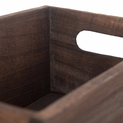 Dark Wooden Packing Trough