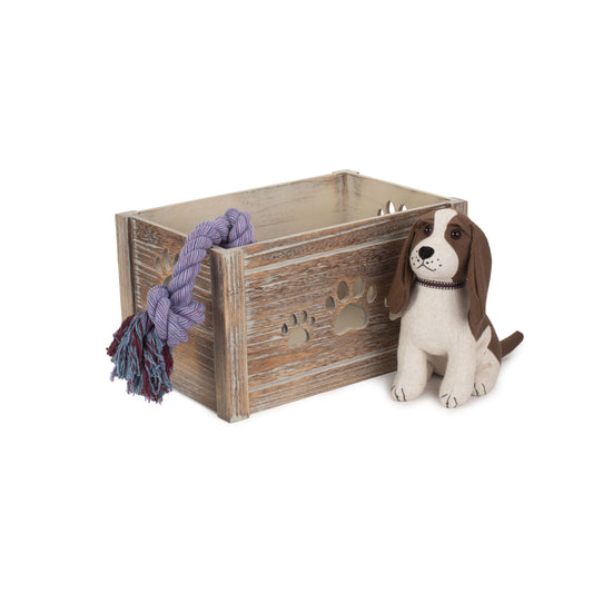 Paw Print Cut Out Toy Storage Box