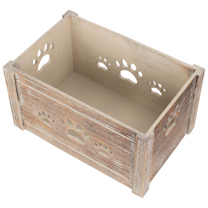 Paw Print Cut Out Toy Storage Box