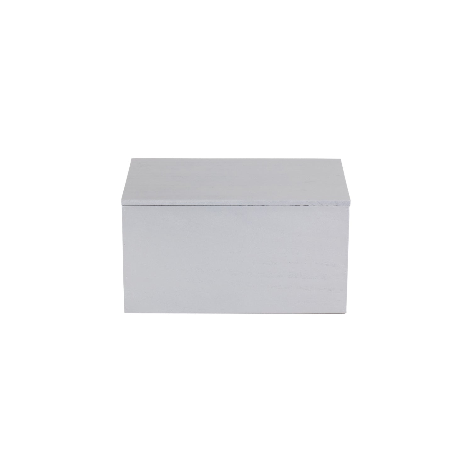 Silver Grey Star Cut-Out Wooden Box with Lid