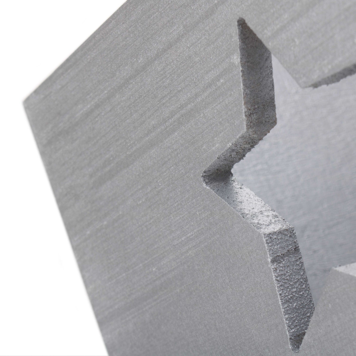 Silver Grey Star Cut-Out Wooden Box with Lid