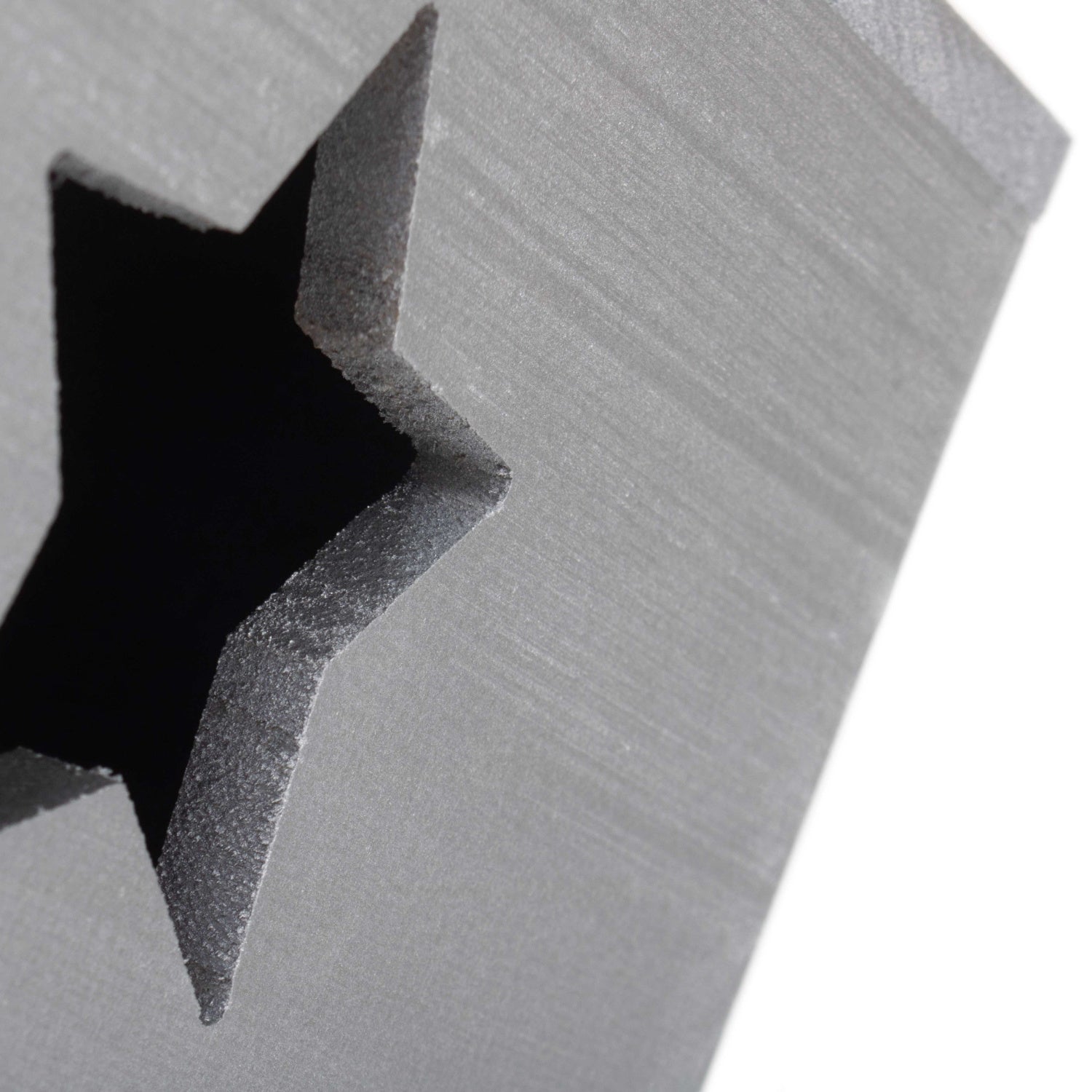 Silver Grey Star Cut-Out Wooden Box with Lid