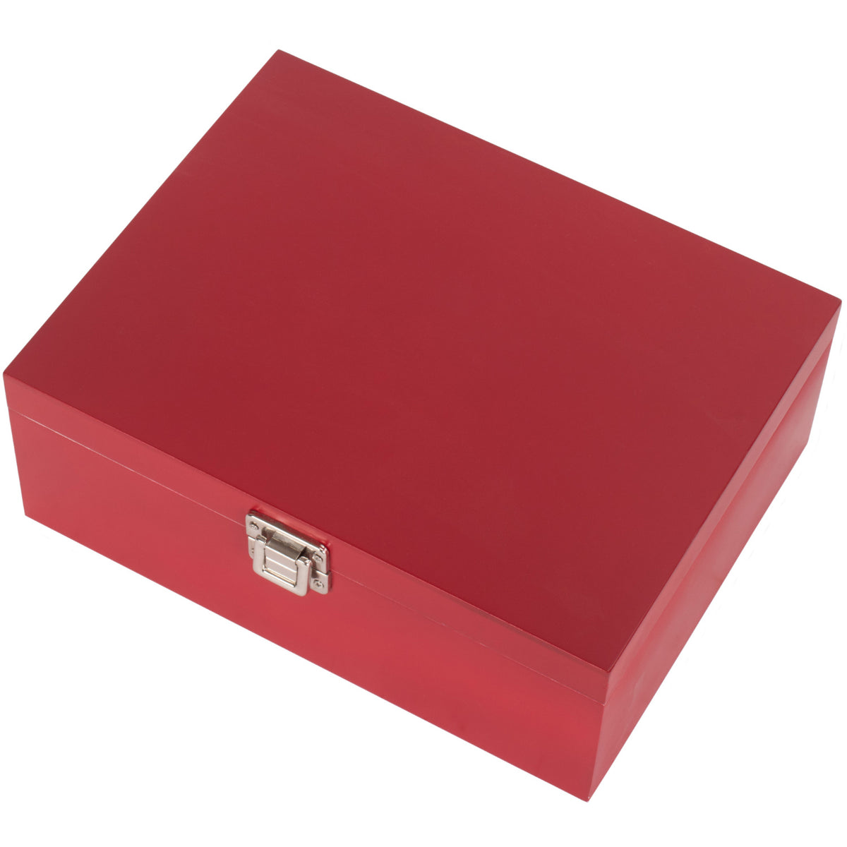 12 Inch Red Wooden Keepsake Box