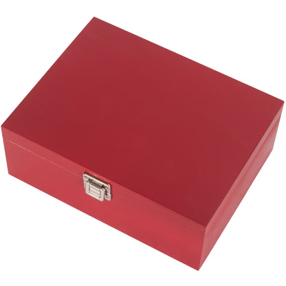12 Inch Red Wooden Keepsake Box