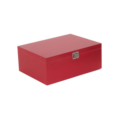 14 Inch Red Wooden Keepsake Box