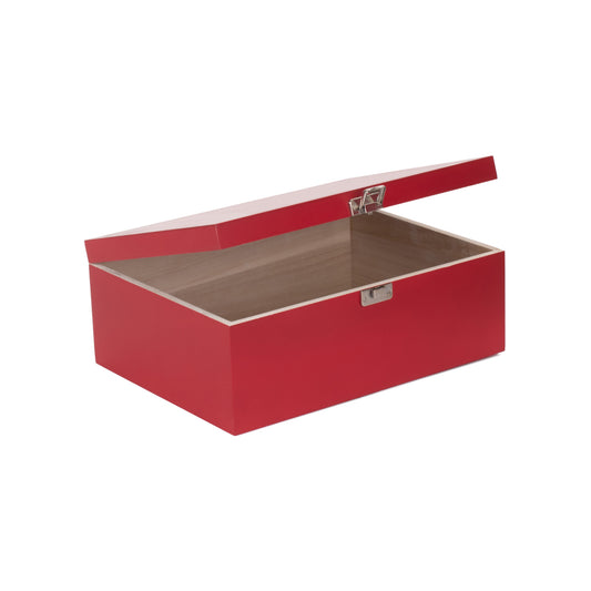 14 Inch Red Wooden Keepsake Box