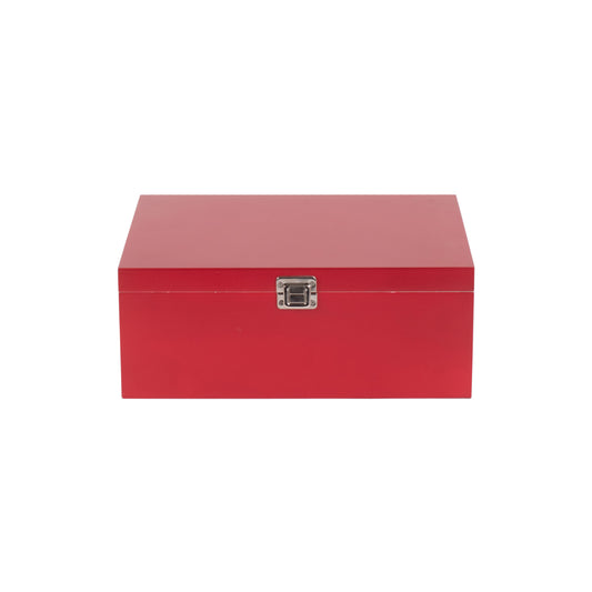 14 Inch Red Wooden Keepsake Box