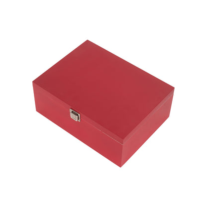 14 Inch Red Wooden Keepsake Box