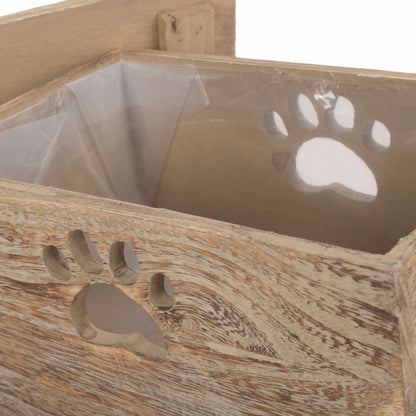 Paw Print Cut Out Lined Treat Box