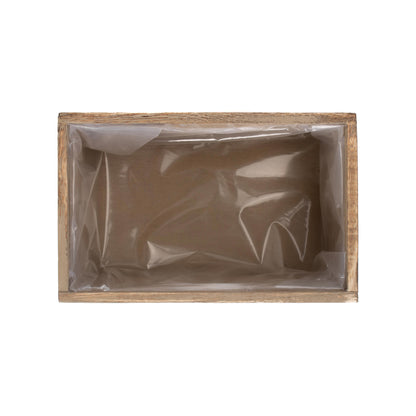 Oak Effect Planter With Plastic Lining
