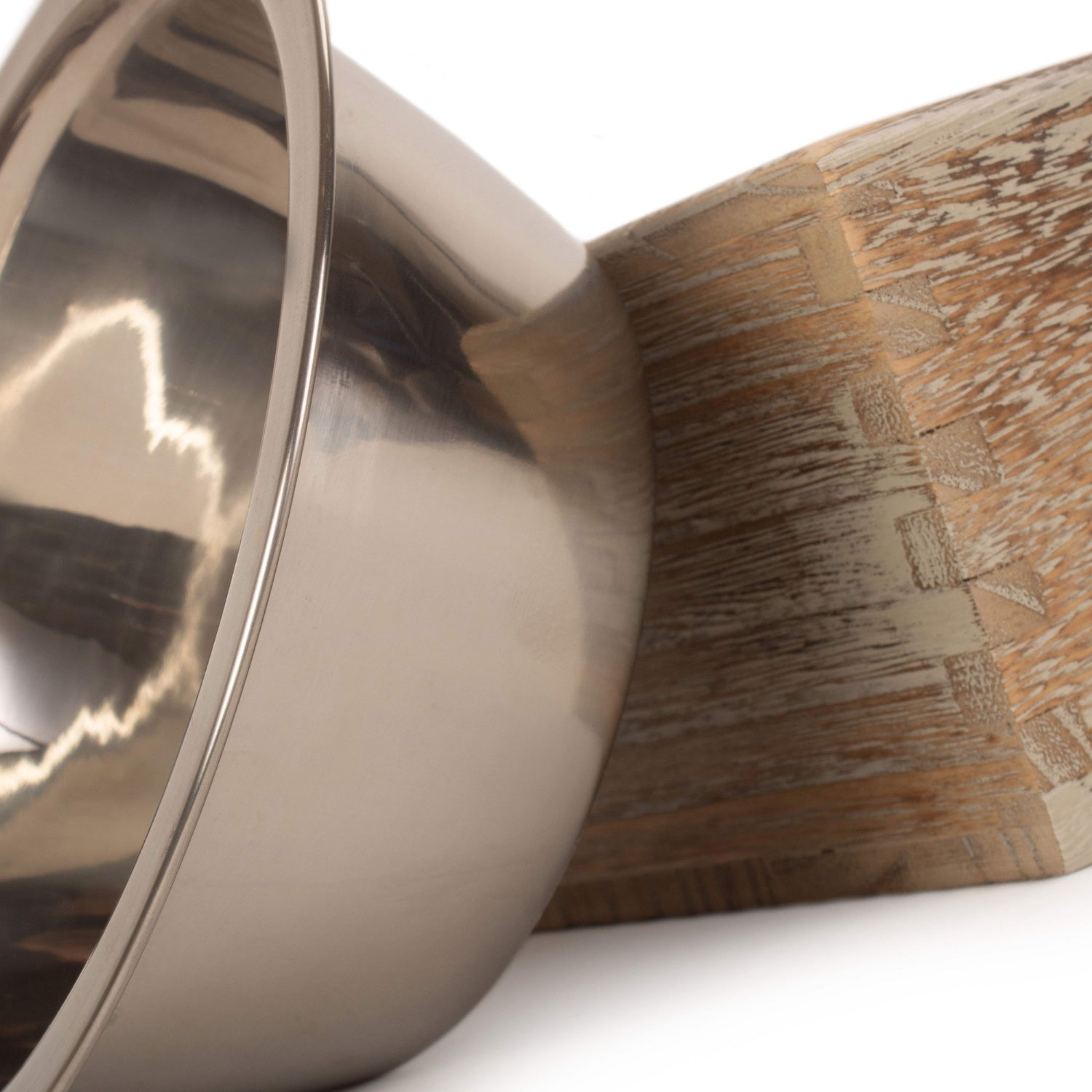 Pet Feeding Station with Stainless Steel Bowls