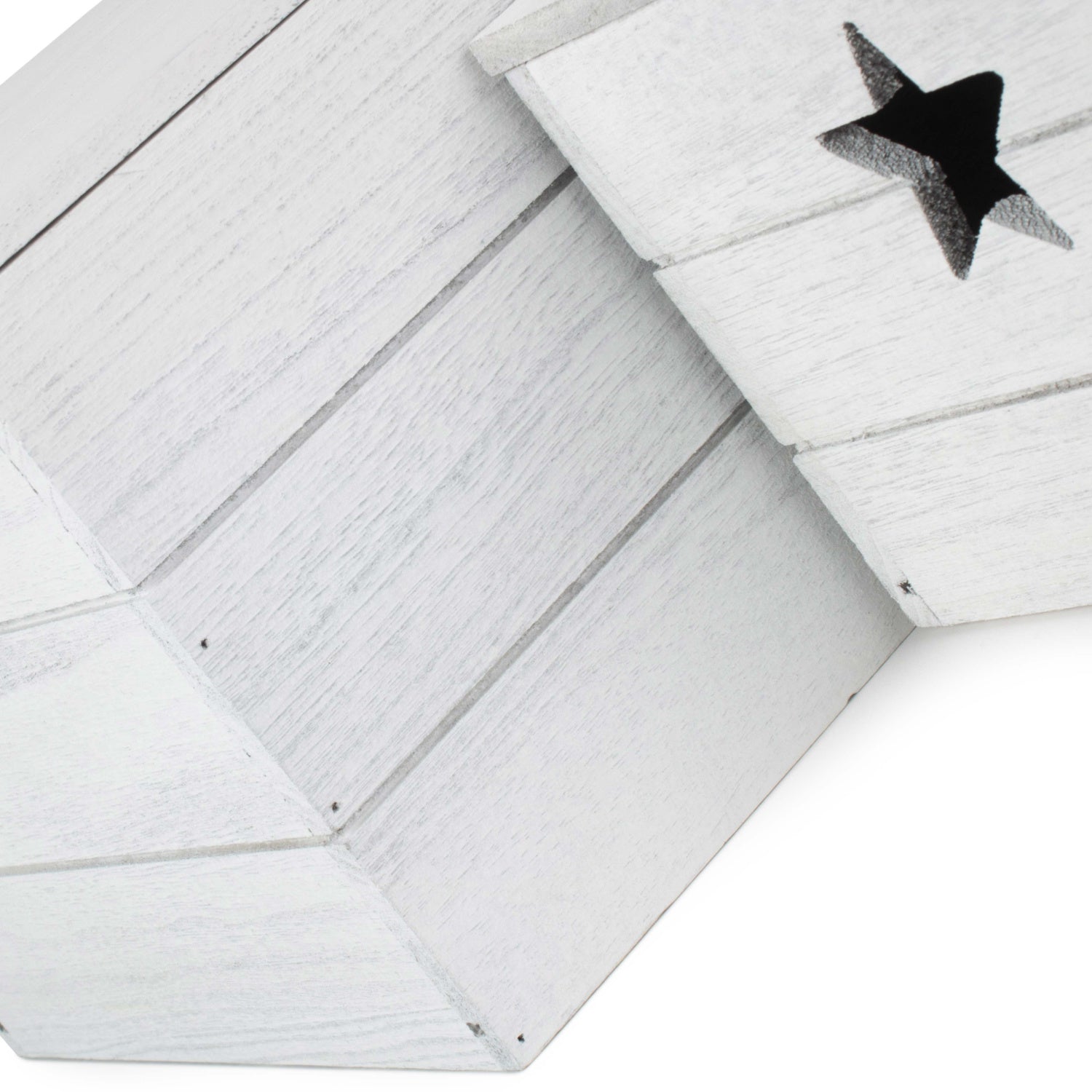 Vintage Star Cut Out Box with Lid Set 2