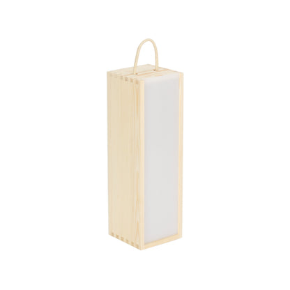 Single Bottle Wooden Box With Clear Acrylic Sliding Lid