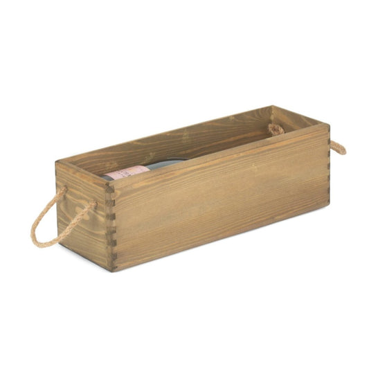 Vintage Fired Wood Champagne & Wine Box