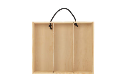 3 Bottle Box with Sliding Acrylic Lid