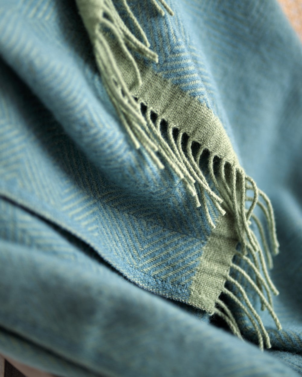 Wildweave Blanket: Sea Holly & Lichen