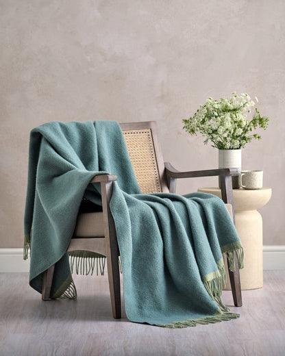 Wildweave Blanket: Sea Holly & Lichen