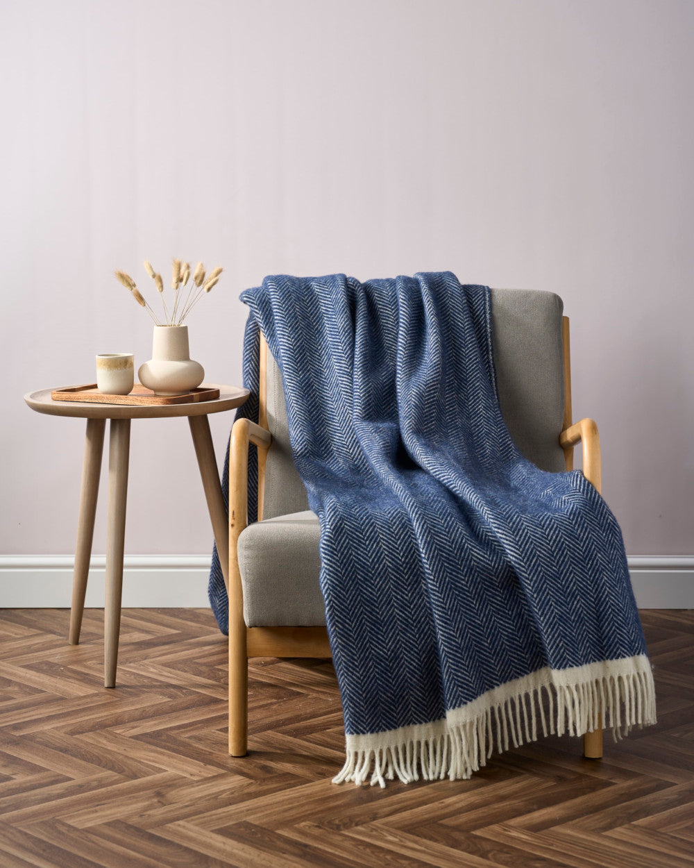 Clifton Herringbone Blanket: Brunel