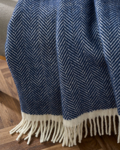 Clifton Herringbone Blanket: Brunel