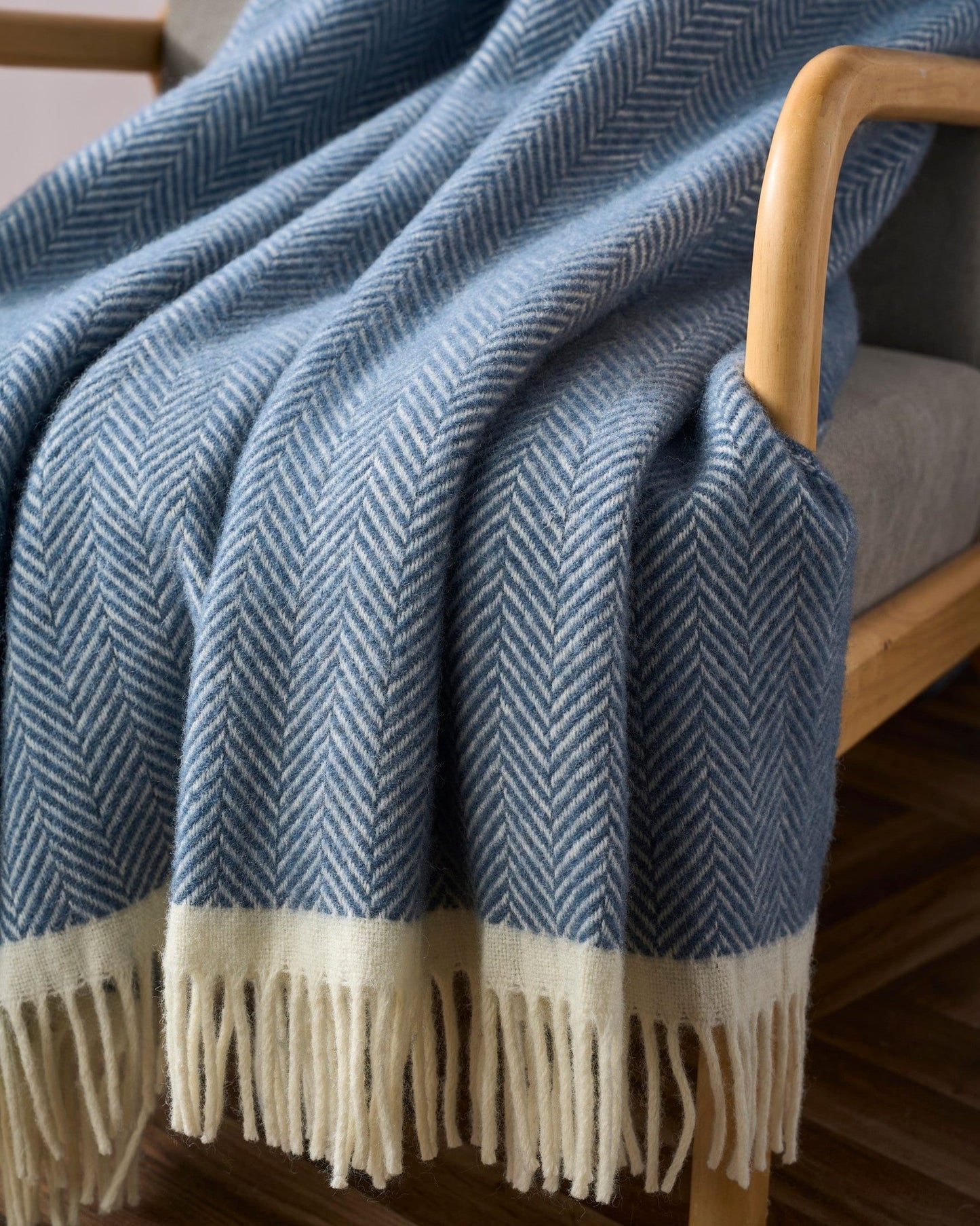 Clifton Herringbone Blanket: Steamship