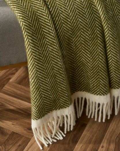 Clifton Herringbone Blanket: Blaise