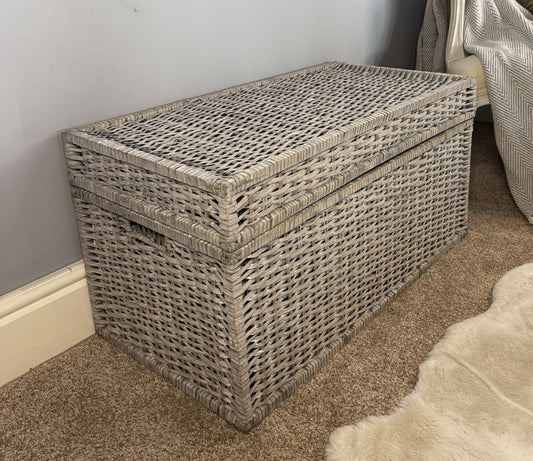 Wovenhill Wicker Grey Wash Chest