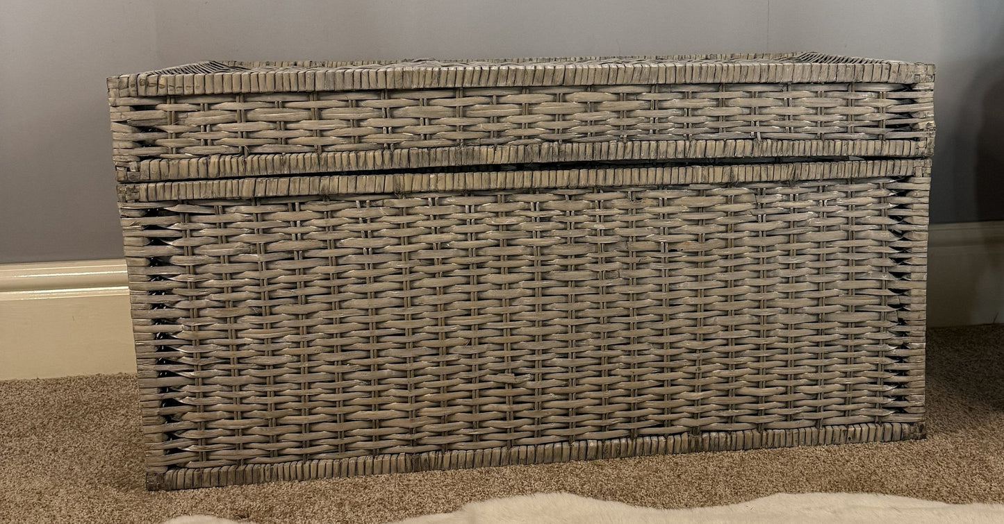 Wovenhill Wicker Grey Wash Chest