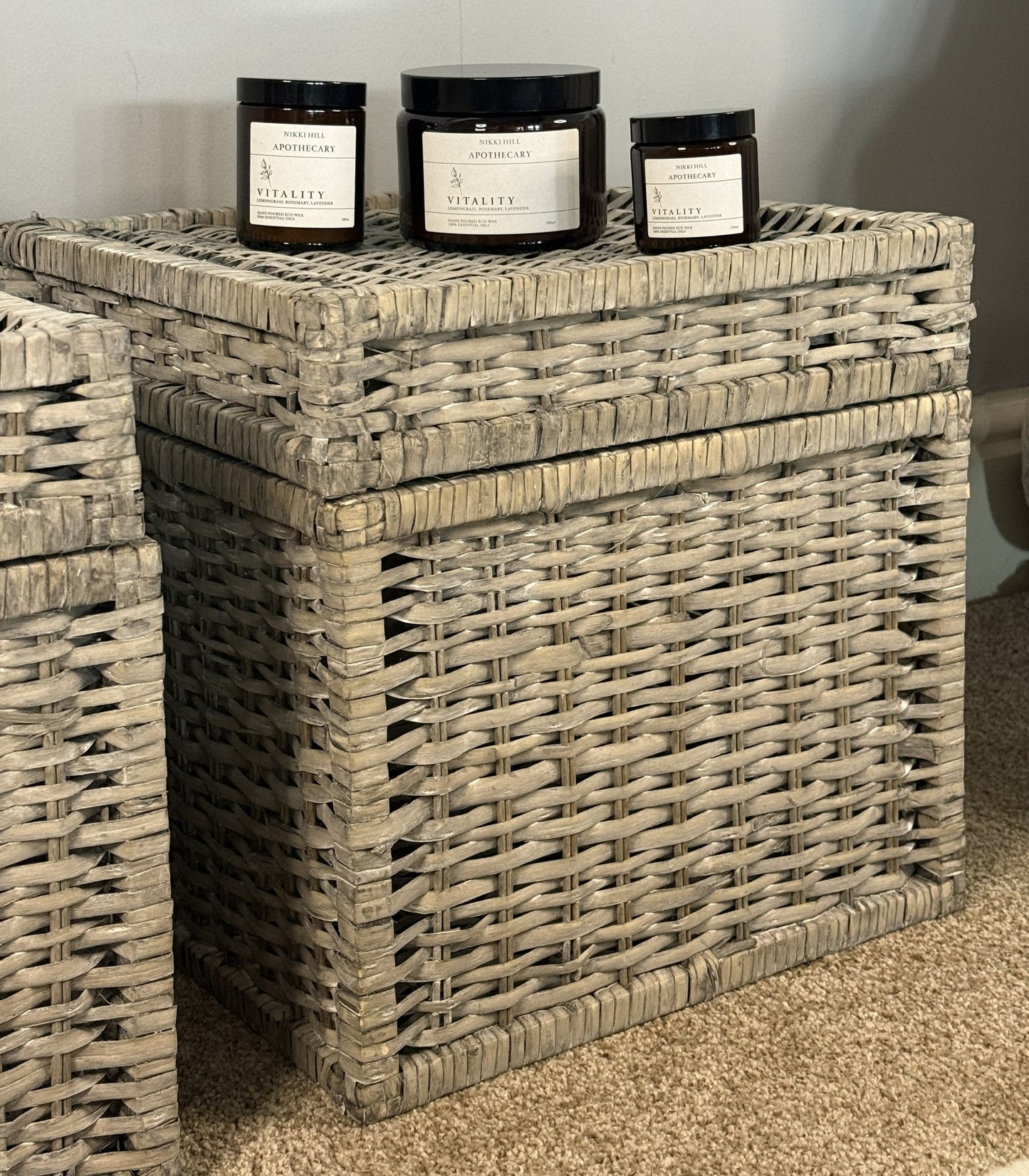 Wovenhill Wicker Grey Wash Chest