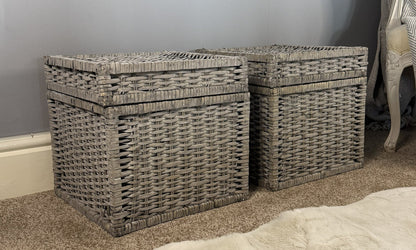 Wovenhill Wicker Grey Wash Chest