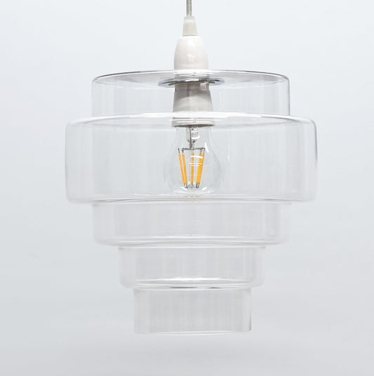 Mira Clear Glass Easy-Fit Pendant