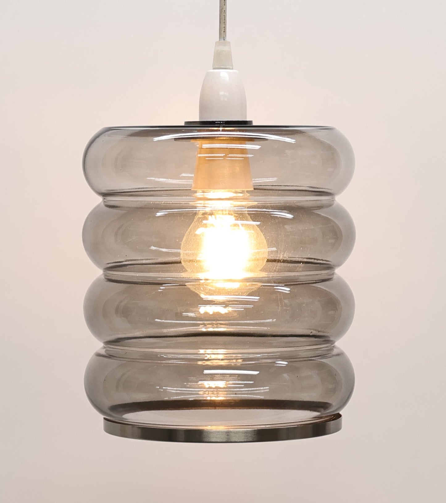 Cassia Smoke Glass Easy-Fit Pendant