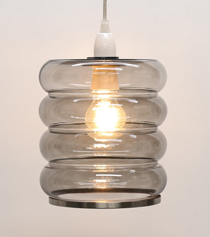 Cassia Smoke Glass Easy-Fit Pendant