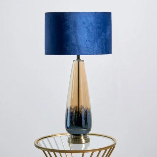 Elena Blue Glass Table Lamp