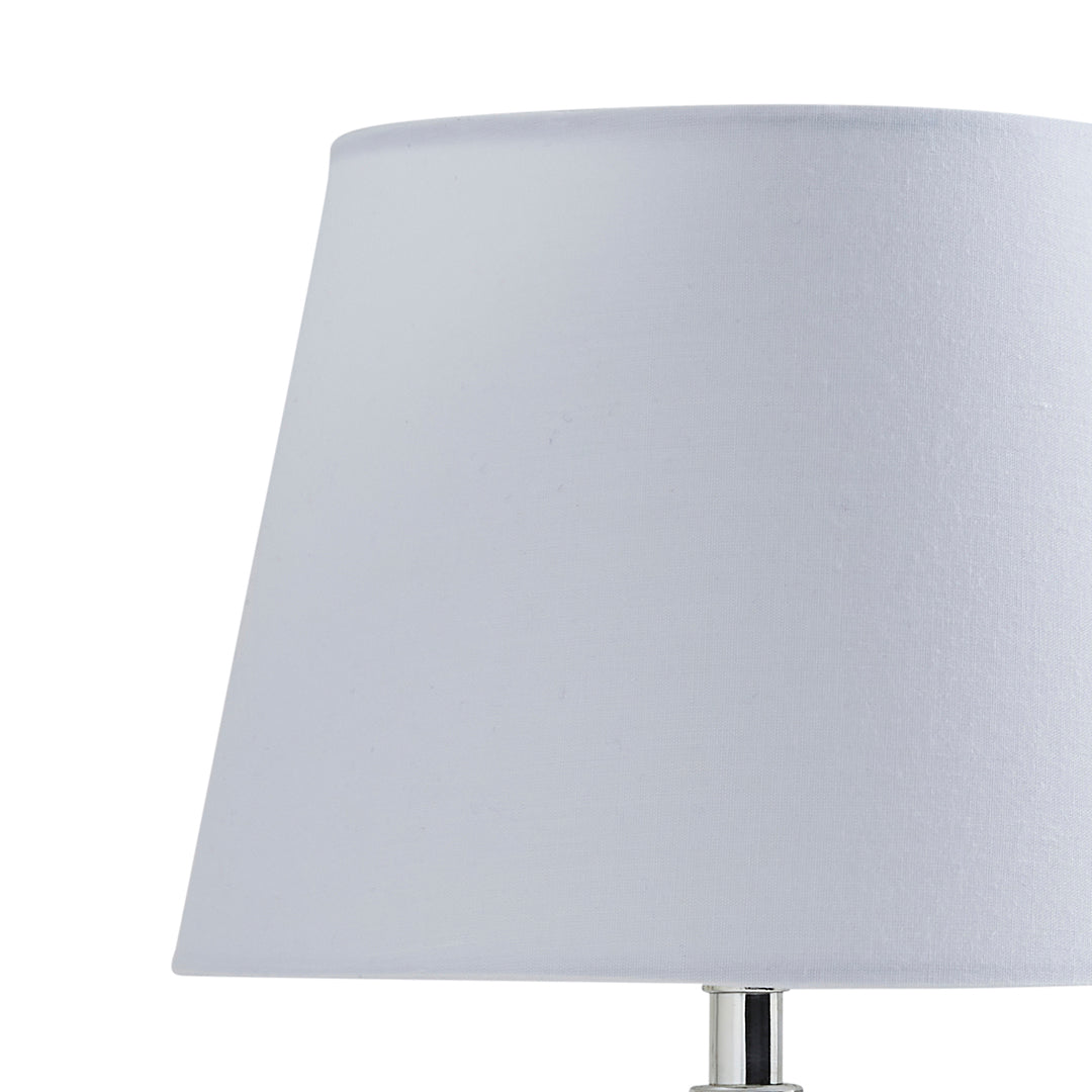 Alanna Ivory Ribbed Ceramic Table Lamp