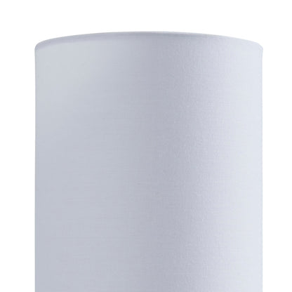 Linden White Ribbed Ceramic Table Lamp