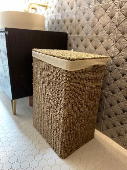 Wovenhill Seagrass Rattan Laundry Basket