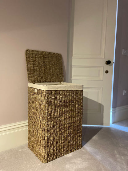 Wovenhill Seagrass Rattan Laundry Basket