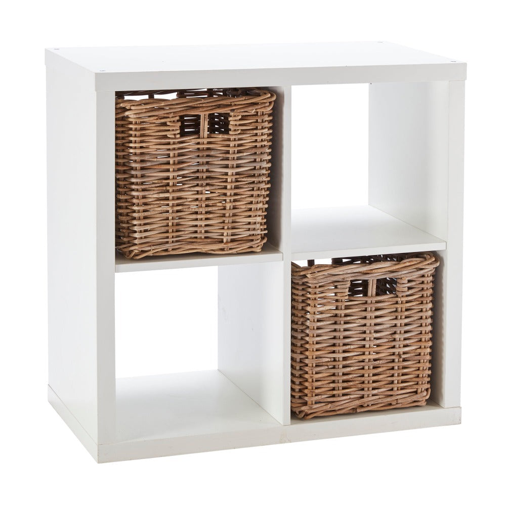 Wovenhill Set of 2 Square Kubu Storage Baskets