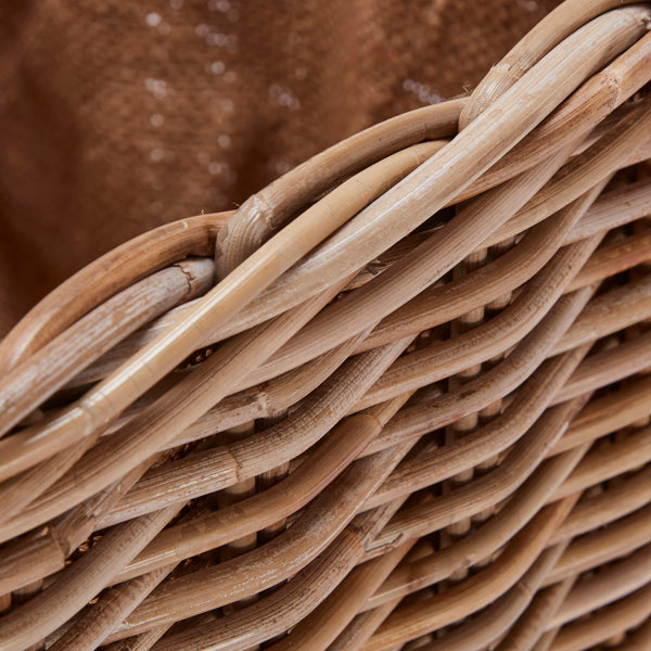 Wovenhill Kubu Rattan Square Log Basket